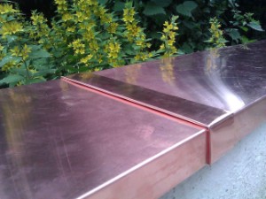 Mauerverkleidung gegen Witterung