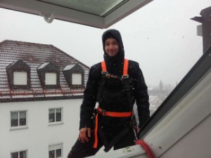 Seilzugang bei Wind und Wetter