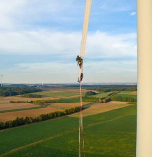 Windkraft Beguatachtung/Schadensinspektion